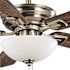 Hampton Bay Wellston Ii 44 In. Led Brushed Nickel Ceiling Fan W/ Lights
