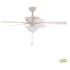 Hampton Bay Wellston Ii 44 In. Led Matte White Ceiling Fan W/ Light Kit