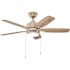 Home Decorators Collection Fawndale 46 in. Integrated LED Brushed Nickel Ceiling Fan with Light