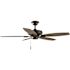 Hampton Bay North Pond 52 in. LED Outdoor Matte Black Ceiling Fan with Light