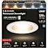 Feit Electric 5/6 in. 1290 Lumens Selectable CCT Dimmable Integrated LED Retrofit Recessed Light Trim Kit, White 6-Pack