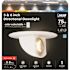 5/6 in. 850 Lumens Selectable CCT Dimmable Directional Integrated LED Retrofit Recessed Light Trim, White 4-Pack