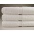 Oxford Gold 24 in. x 50 in. #10 lbs White Cotton/Polyester Blend Cam Border Bath Towel