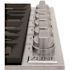 ZLINE Kitchen and Bath 36 in. 6 Burner Top Control Porcelain Gas Cooktop with Brass Burners in Stainless Steel