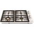ZLINE Kitchen and Bath 30 in. 4 Burner Top Control Gas Cooktop with Brass Burners in Stainless Steel
