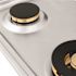 ZLINE Kitchen and Bath 30 in. 4 Burner Top Control Gas Cooktop with Brass Burners in Stainless Steel