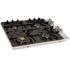 ZLINE Kitchen and Bath 30 in. 4 Burner Top Control Porcelain Gas Cooktop with Brass Burners in Stainless Steel