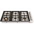 ZLINE Kitchen and Bath 36 in. 6 Burner Top Control Gas Cooktop with Brass Burners in Stainless Steel