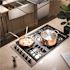 ZLINE Kitchen and Bath 36 in. 6 Burner Top Control Gas Cooktop with Brass Burners in Stainless Steel