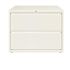 Hirsh 36 in. W 2-Drawer White Metal Lateral File Cabinet for Home and Office, Holds Letter, Legal and A4 Hanging Folders
