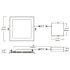 4 in. Selectable CCT Ultra-Slim Canless Integrated LED Recessed Light Trim for Shallow Ceiling Square Wet Location