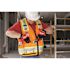 Milwaukee Small/Medium Orange Class-2 Surveyor's High Visibility Safety Vest with 27-Pockets