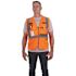 Milwaukee Small/Medium Orange Class 2 Polyester Mesh High Visibility Safety Vest with 9-Pockets