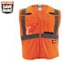 Milwaukee Small/Medium Orange Class-2 Breakaway Polyester Mesh High Visibility Safety Vest with 9-Pockets