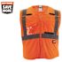 Milwaukee 2X-Large/3X-Large Orange Class-2 Breakaway Polyester Mesh High Visibility Safety Vest with 9-Pockets