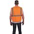 Milwaukee 4X-Large/5X-Large Orange Class 2 Breakaway Polyester Mesh High Visibility Safety Vest with 9-Pockets
