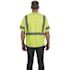Milwaukee 4X-Large/5X-Large Yellow Class 3 Mesh High Visibility Safety Vest with 9-Pockets and Sleeves