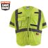 Milwaukee 4X-Large/5X-Large Yellow Class 3 Mesh High Visibility Safety Vest with 9-Pockets and Sleeves