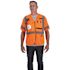 Milwaukee 4X-Large/5X-Large Orange Class-3 Mesh High Visibility Safety Vest with 9-Pockets and Sleeves