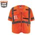 Milwaukee 2X-Large/3X-Large Orange Class 3 Mesh High Visibility Safety Vest with 9-Pockets and Sleeves