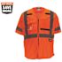 Milwaukee Small/Medium Orange Class 3 High Visibility Safety Vest with 10-Pockets and Sleeves
