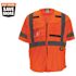 Milwaukee 4X-Large/5X-Large Orange Class-3 High Visibility Safety Vest with 10-Pockets and Sleeves