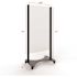 34.5 in. x 72 in. x 0.187 in. Full Body Acrylic Sheet Shield with Casters
