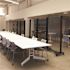 34.5 in. x 72 in. x 0.187 in. Full Body Acrylic Sheet Shield with Casters