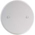 Commercial Electric 5 in. Metal White Textured Round Blank Flat Cover