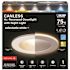 4 in. 850 Lumens Selectable CCT Dimmable Integrated LED Canless Recessed Light Trim w/ Night Light mode, White 4-Pack