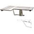 ASI Folding Shower Seat Slow Close Gas Struts L-Shaped Right Hand Solid Phenolic in White