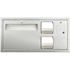 ASI Commercial ADA Toilet Seat Cover Dispenser with Toilet Tissue Dispenser and Sanitary Napkin Disposal in Stainless Steel
