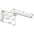 Prime-Line 9 in. Square Type Left Hand Bronze Casement Operator