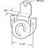 Prime-Line 3/8 in. Offset 7/8 in. Nylon Wheel Back Closet Door Roller (2-Pack)