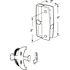 Prime-Line 3 in. H. C. Plastic Housing Black Steel Latch and Pull