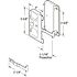 Prime-Line 2-5/8 in. Plastic Housing, Black, Steel Latch and Pull