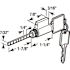 Prime-Line Cylinder Lock, 1-7/8 in. Tailpiece, Fits Weiser, Kwikset and Weslock with 2 Keys