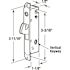 Prime-Line Mortise Lock, 3-11/16 in. Hole Centers, Vertical Keyway, Steel Construction