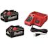 Milwaukee M18 18-Volt Lithium-Ion High Output Starter Kit with Two 6.0 Ah Battery and Charger