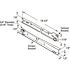 Prime-Line 19-3/4 in. White, Steel Drawer Track Guide Slide Kit (1-set)