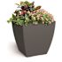 Mayne Kobi 24 in. x 24 in. Graphite Grey Polyethylene Self-Watering Planter