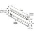 Prime-Line 17-3/4 in. White Steel Drawer Track Guide Slide Kit (1-set)