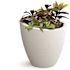 Mayne Modesto 20 in. Round White Polyethylene Planter