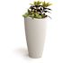 Mayne Modesto 32 in. Round White Polyethylene Planter