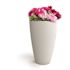 Mayne Modesto 42 in. Round White Polyethylene Planter