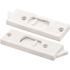 Prime-Line 3-3/8 in. White Plastic Window Lock with Spring-Loaded Tilt Latch