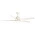Hampton Bay 54" Matte White Mena Ceiling Fan - Quick Install, Remote Control, Integrated Led, Damp Rated