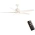 Hampton Bay Mena 54 in. White Color Changing Integrated LED Indoor/Outdoor Matte White Ceiling Fan with Light and Remote