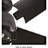 Hampton Bay Mena 54 in. White Color Changing Integrated LED Indoor/Outdoor Matte Black Ceiling Fan with Light and Remote