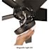 Hampton Bay Mena 54 in. White Color Changing Integrated LED Indoor/Outdoor Matte Black Ceiling Fan with Light and Remote